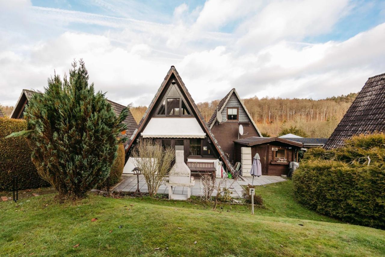 Gemuetliches Nurdachhaus Im Naturparadies Mit Sauna - Erholung Pur Bad Wunnenberg Exterior photo